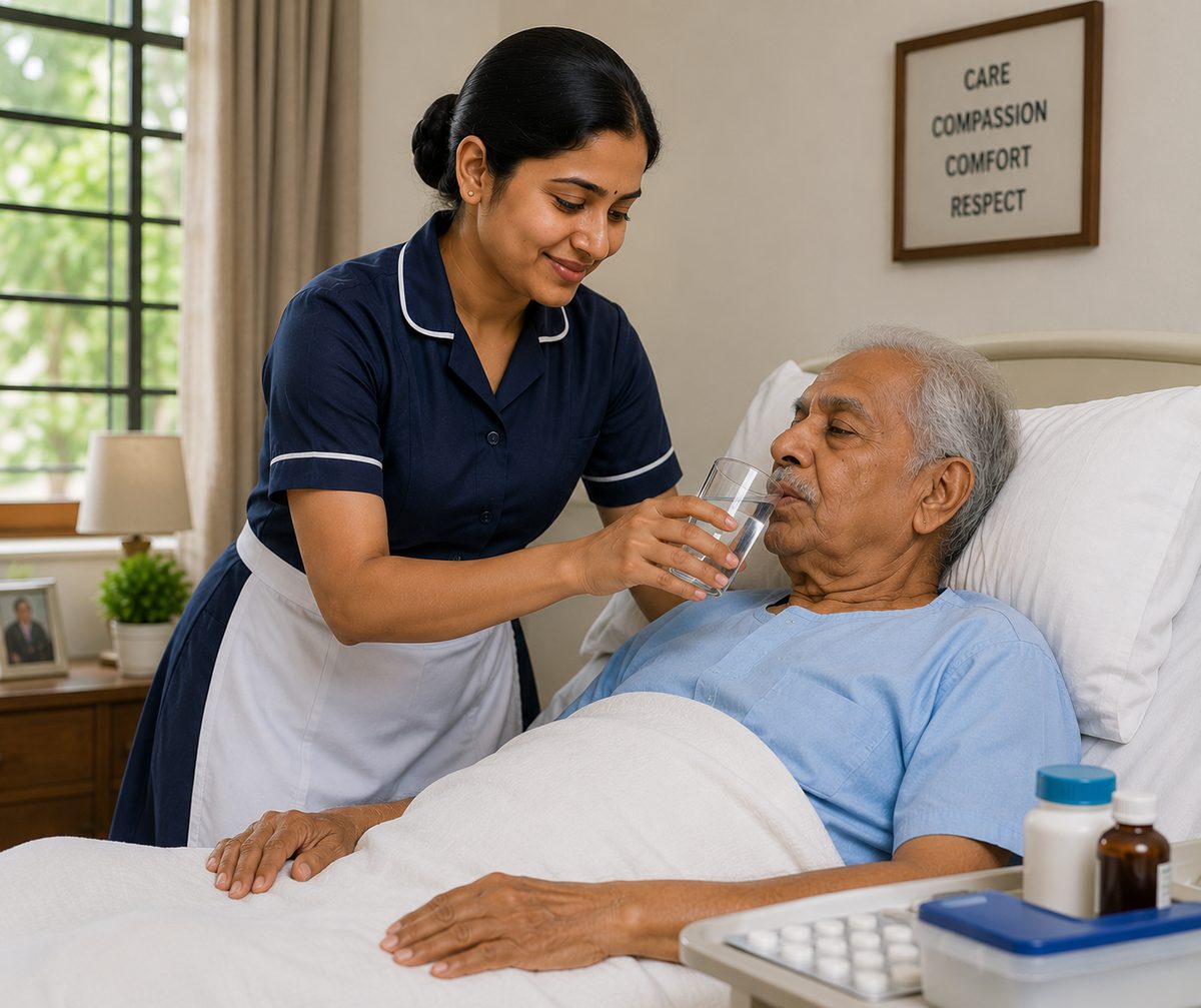 Patient care attendant providing home support