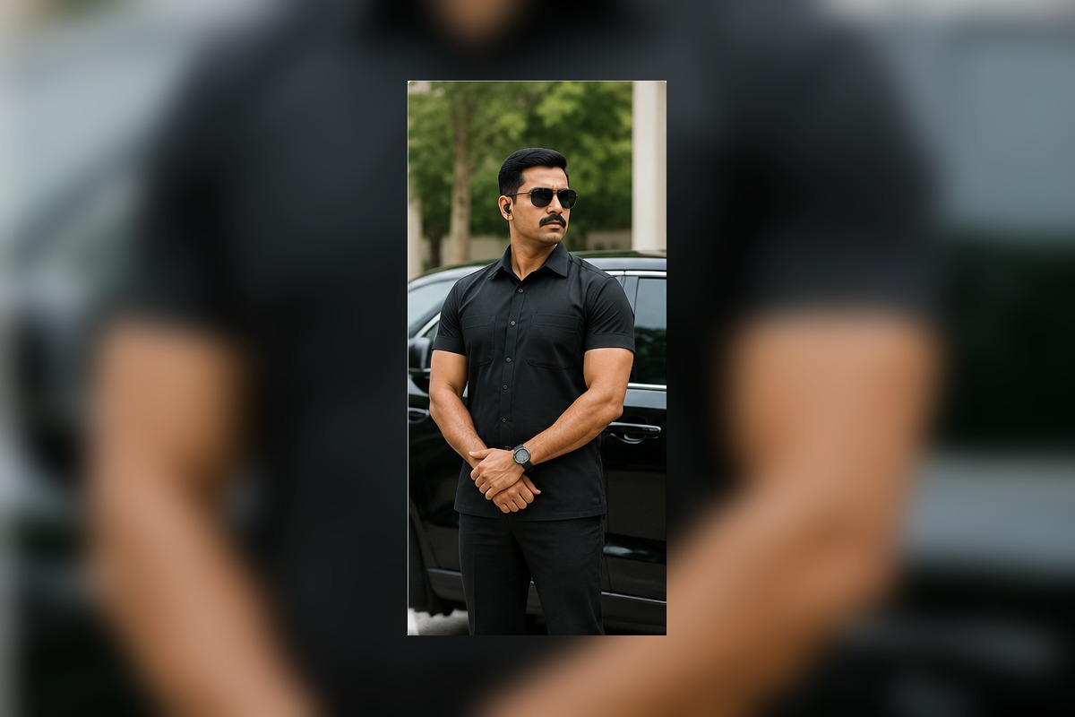 Professional bodyguard providing personal protection services